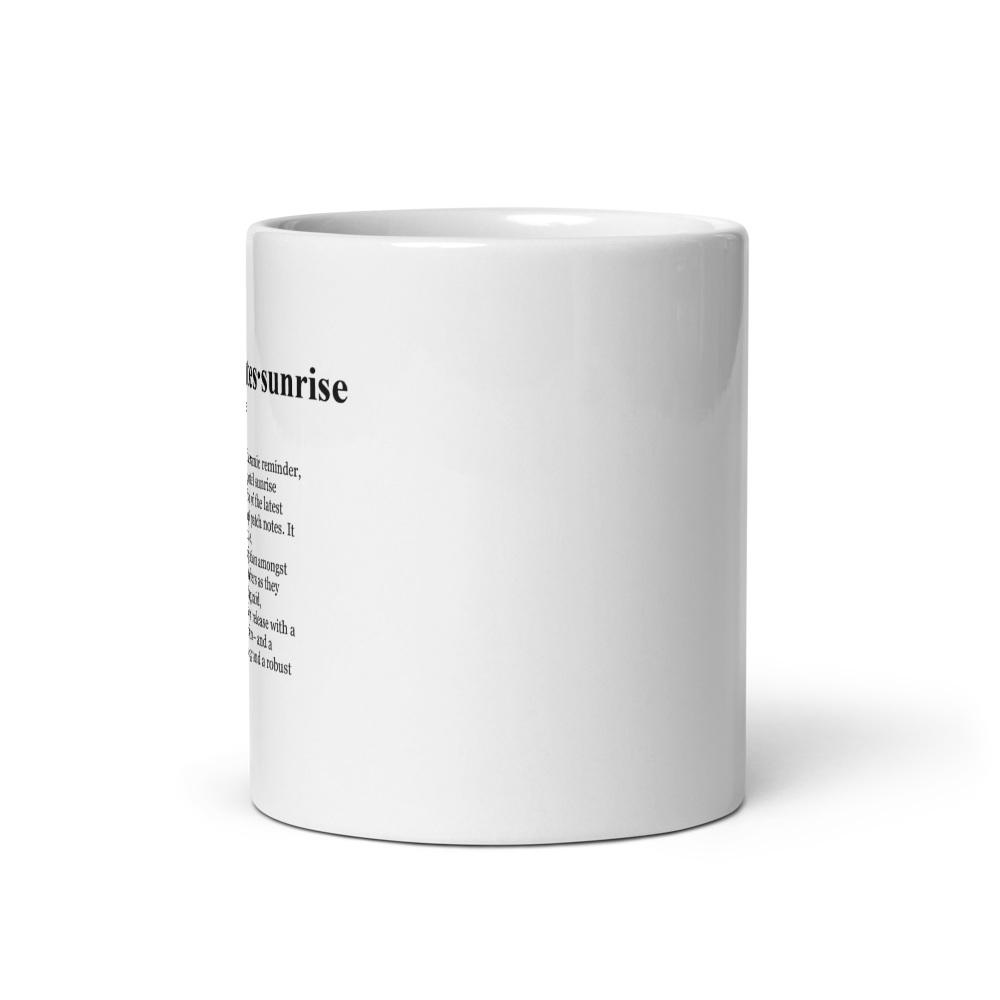 Glossy white ceramic coffee mugs - Yacht Club Strategy Mug.