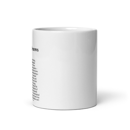Maritime Tech Mug – a ceramic mug in a vibrant blue color.