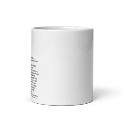 Charcoal grey ceramic morning coffee mug - enjoy AI ship humor.