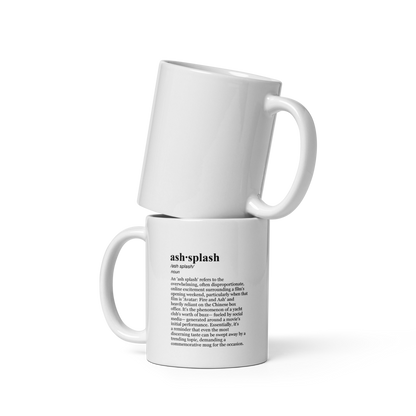 Glossy white ceramic coffee mugs – Avatar Fire and Ash Mug, a unique choice.