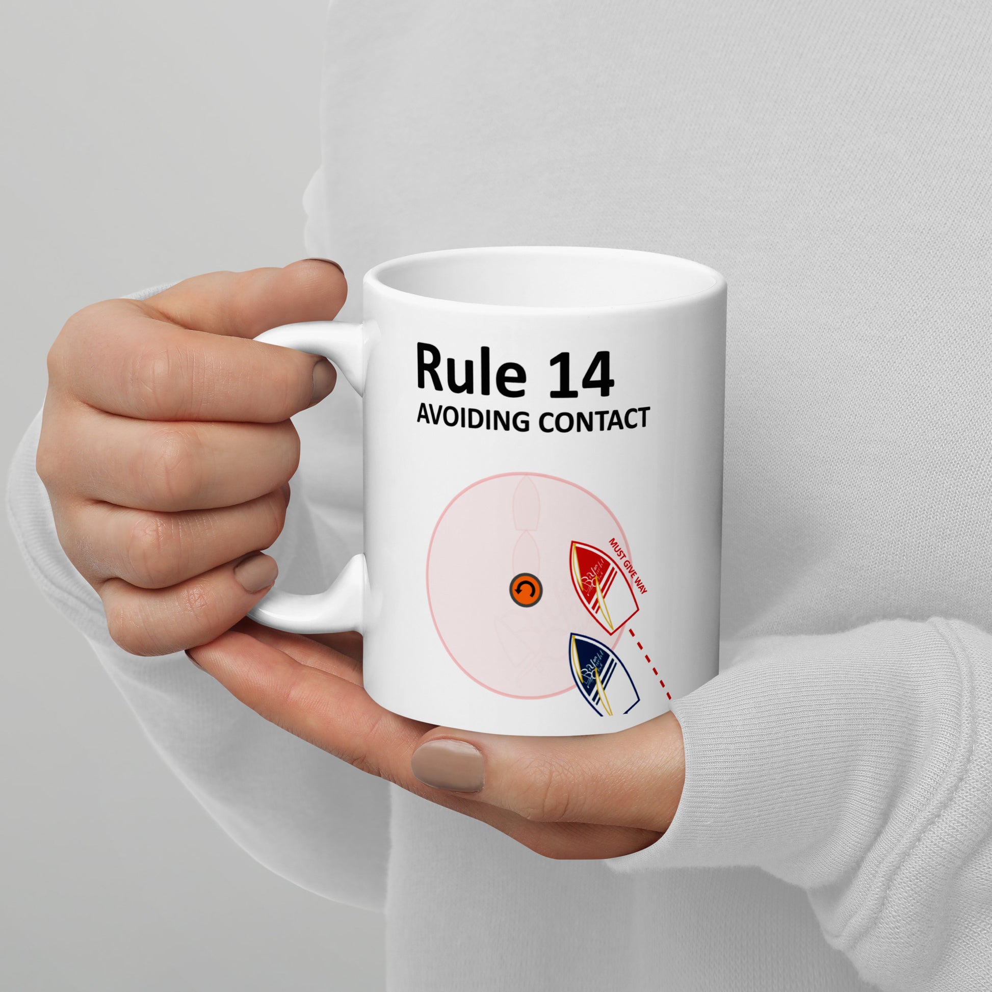 Rule 14 - Avoiding Contact Coffee Mug 11oz