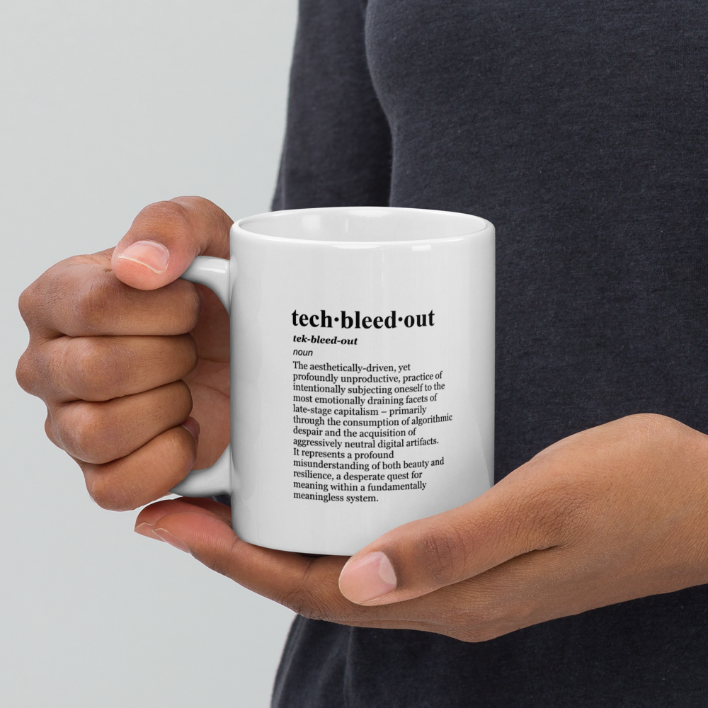 Gray coffee mugs - Cringe aesthetic obsession.