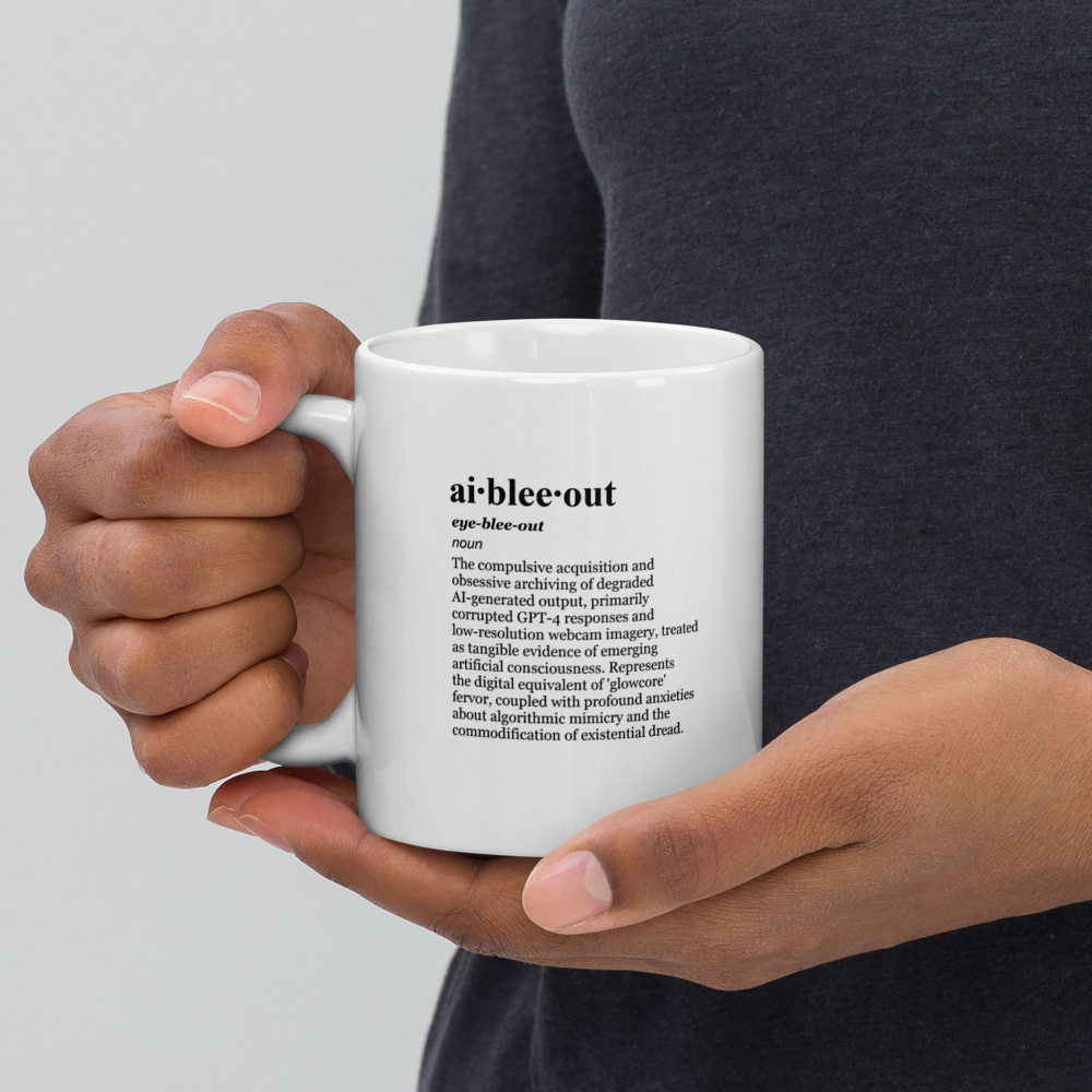 Glossy black ceramic mugs – capture the obsession.