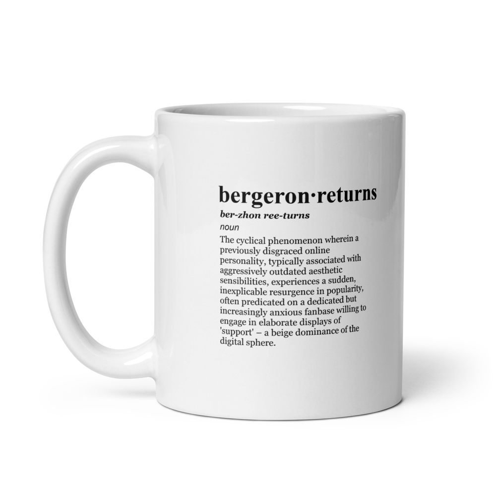 Beige fanum gatekeeping mugs - a lowkey delusion arc.