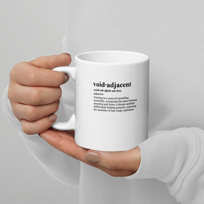 Red ceramic coffee mugs - a fashion irony statement