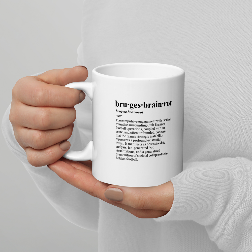 Ceramic mugs: Tactical Formation Delusions – a glossy black design.