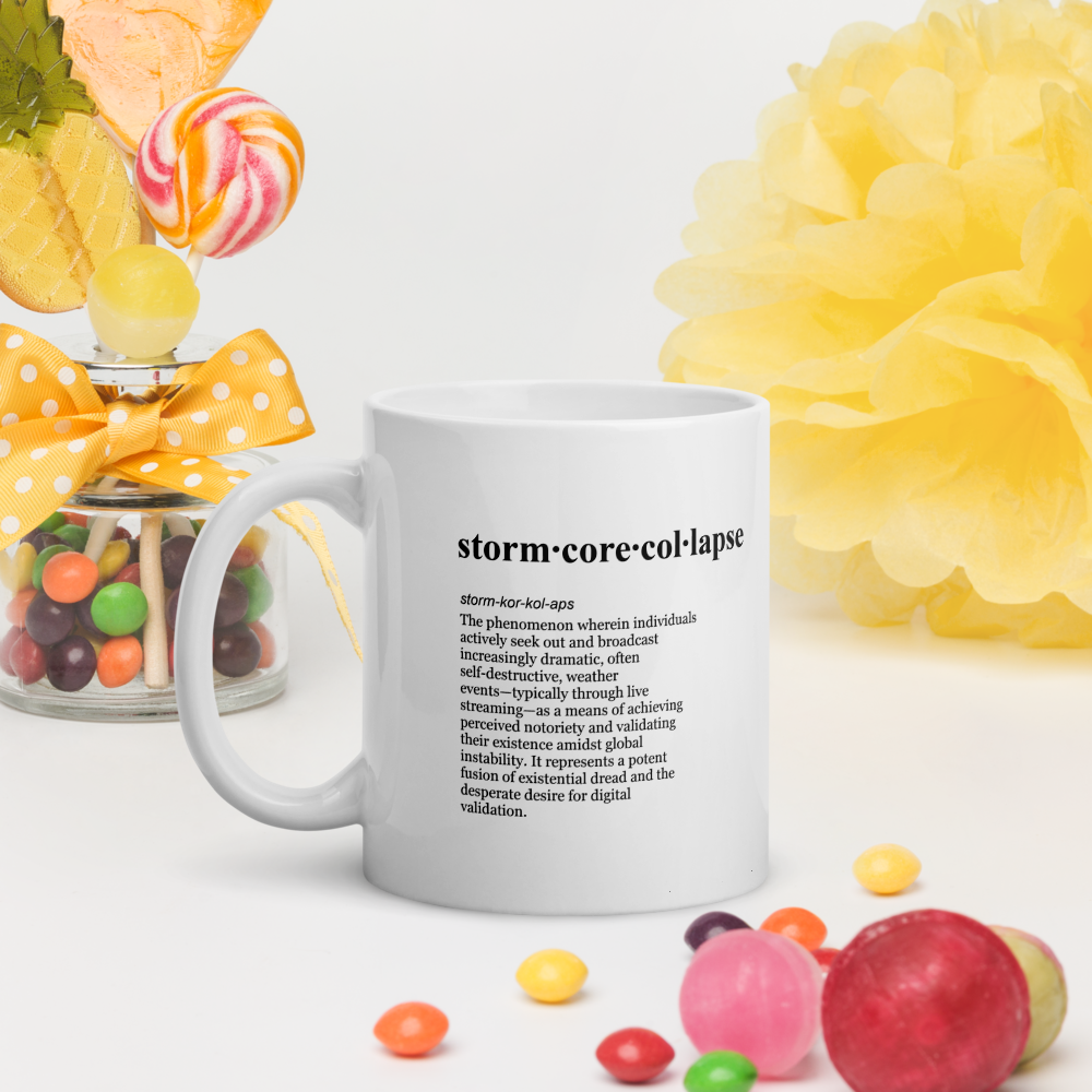 Zesty storm siren ceramic mugs - intense atmospheric aesthetic