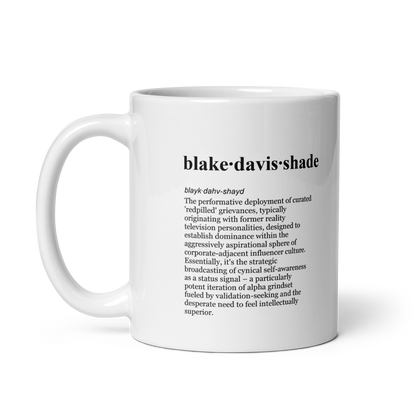 Glossy black ceramic mug – a narrative dominance flex for the alpha grindset.