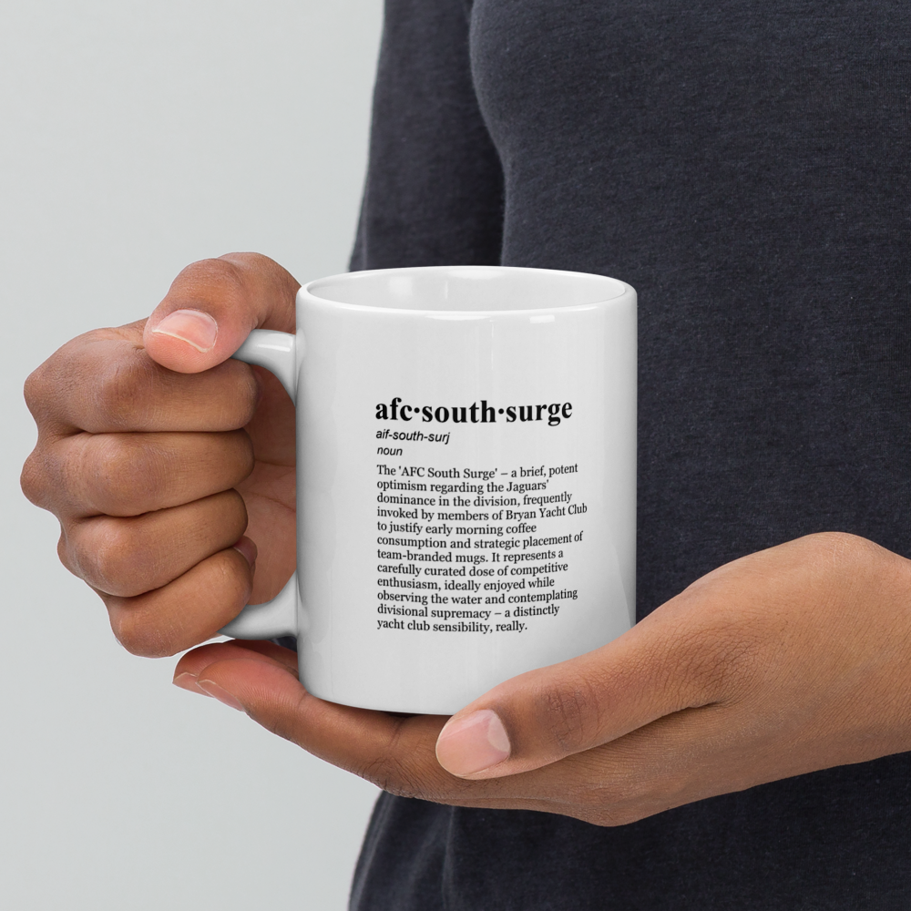 Silver ceramic coffee mugs - celebrate the Jaguars Coffee.