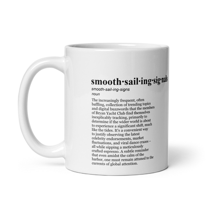 Glossy white ceramic coffee mugs – perfect for morning brew & AI investment news.