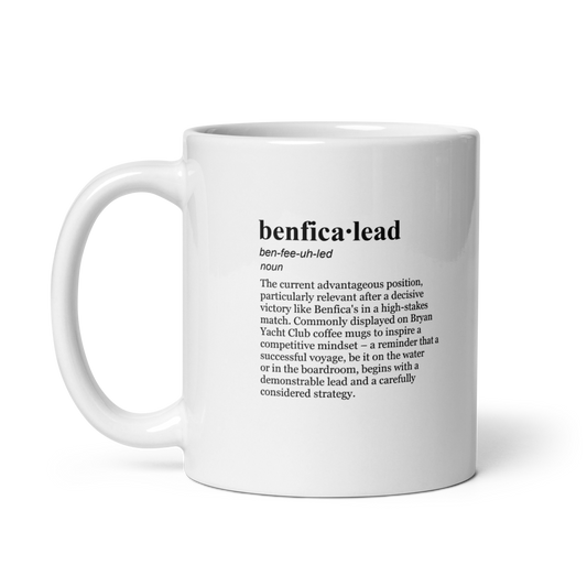 Glossy white ceramic coffee mugs - morning brew yacht club.