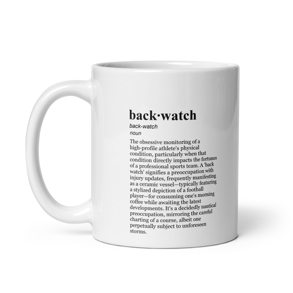 Red ceramic coffee mugs, perfect for an NFL Morning Brew Mug and McCaffrey Back Update Mug.
