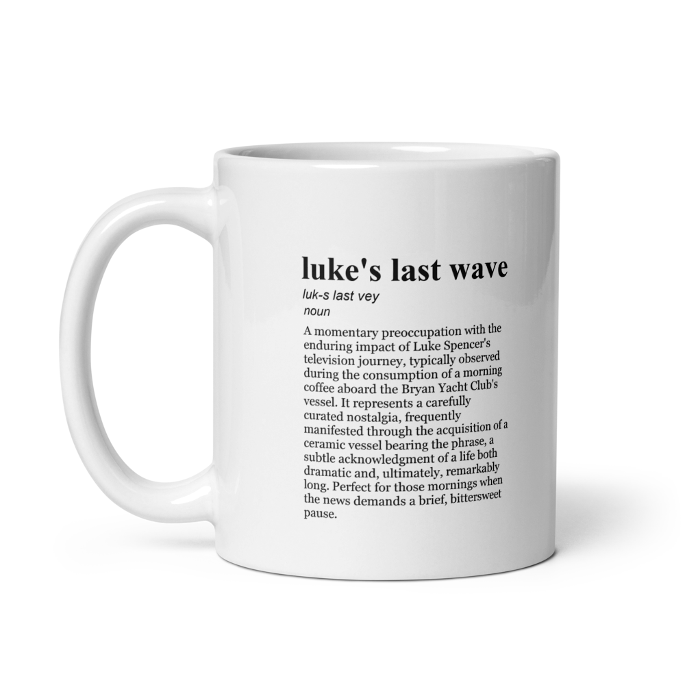 Coffee Mug Tribute - white ceramic morning coffee mug.