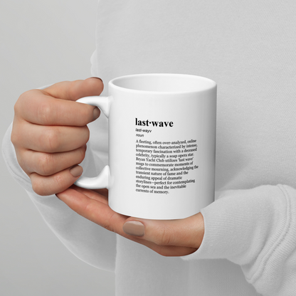 Elegant white ceramic coffee mugs, a tribute to a General Hospital mug.