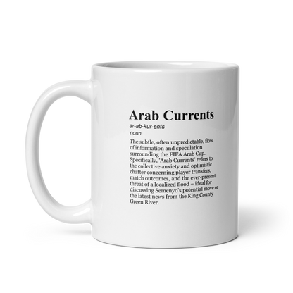 Glossy white ceramic coffee mugs – FIFA Arab Cup Mug, Coffee & Sports Mug