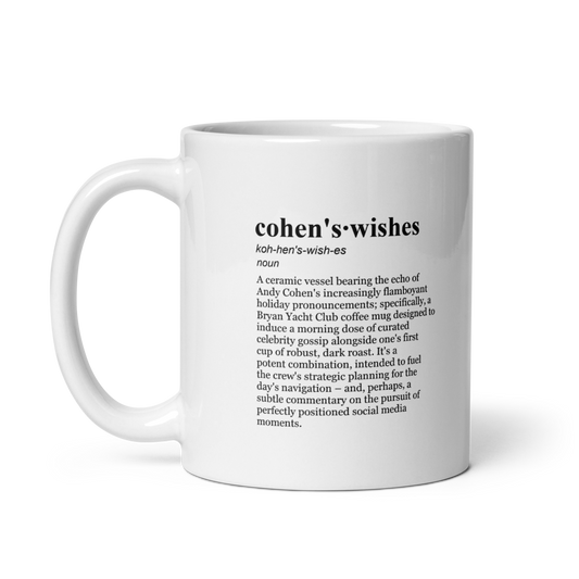 Glossy white ceramic coffee mug, perfect for your morning brew!