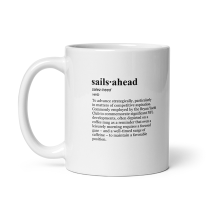 White ceramic coffee mugs - sports coffee mug for game day.