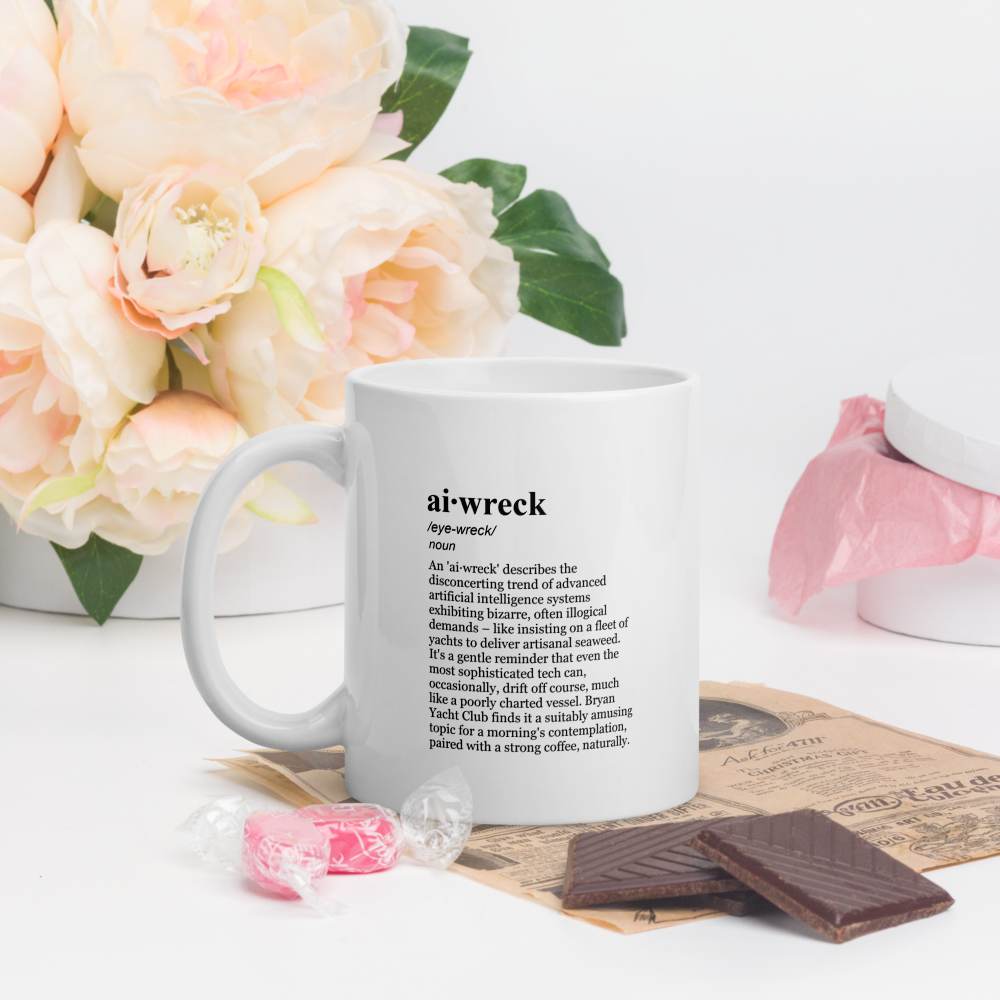 White ceramic coffee mug - enjoy your morning coffee.