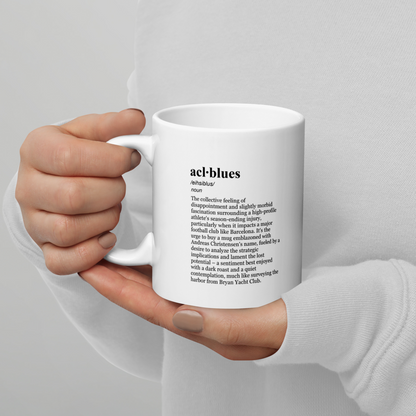 Red ceramic coffee mugs - a morning brew football design.