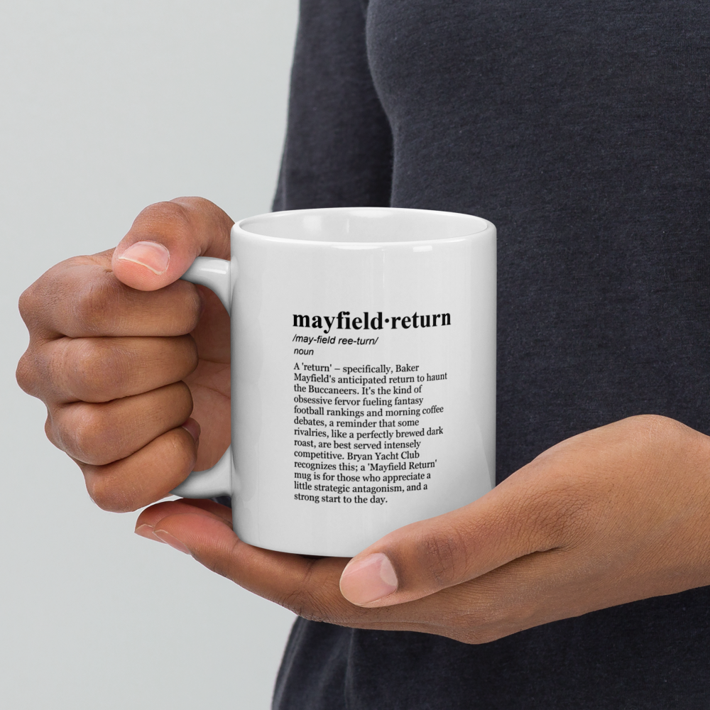 Ceramic coffee mugs - a fun gift for a Buccaneers fan.