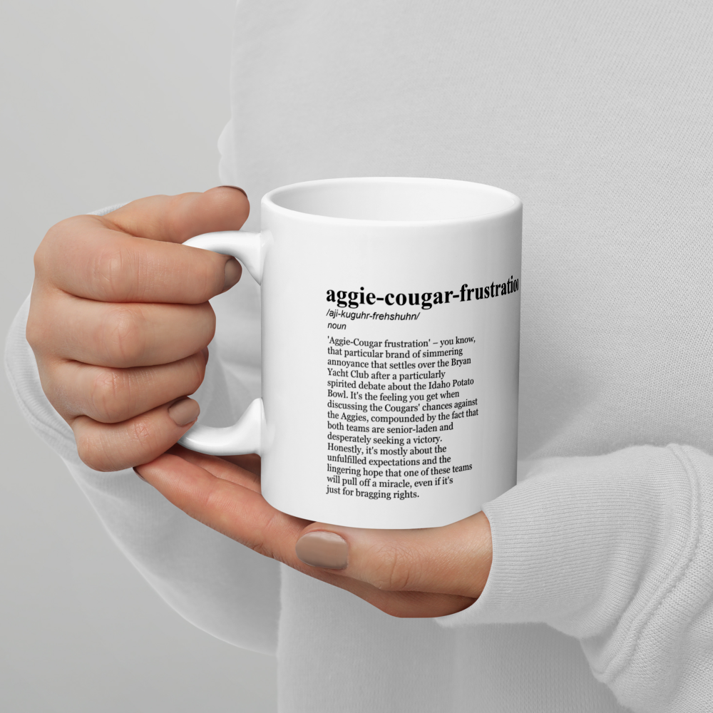 White ceramic coffee mugs - a great choice for December football.