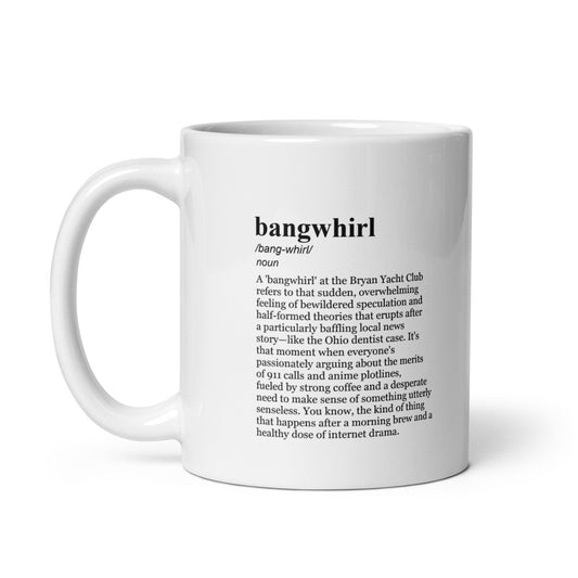 Glossy white ceramic coffee mugs set, Ohio dentist murder case.