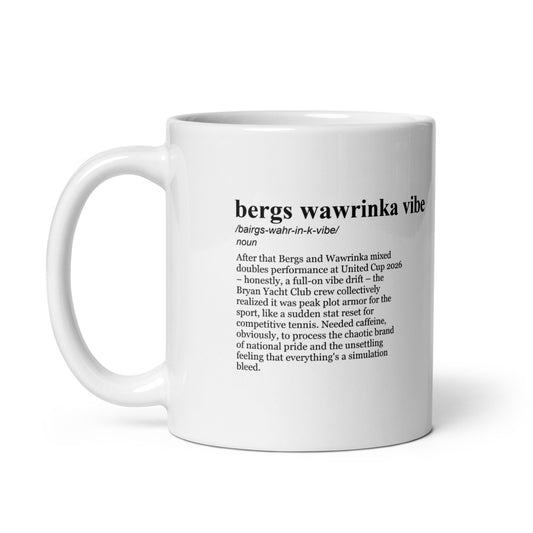 Glossy white ceramic coffee mug, United Cup 2026