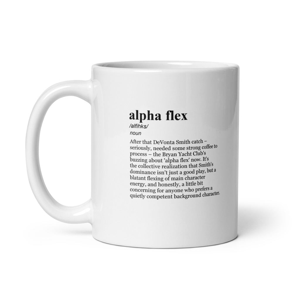 Glossy white ceramic coffee mug Eagles receiving yards