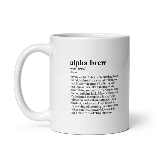 Glossy white ceramic mug – personal injury attorney gift