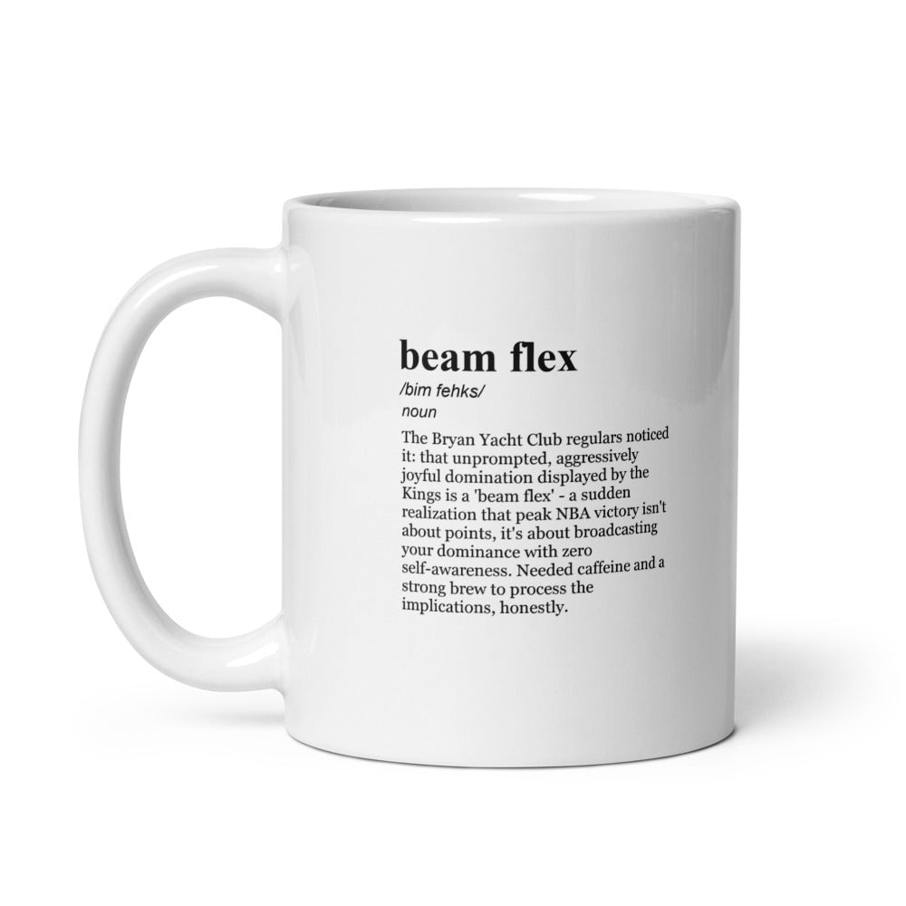 Glossy white ceramic coffee mug, NBA Kings News